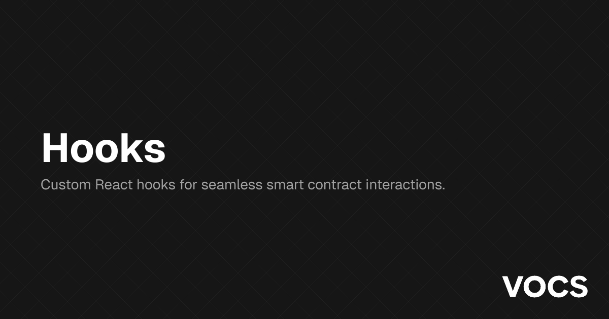 Hooks – 🏗 Scaffold-ETH 2 | Docs