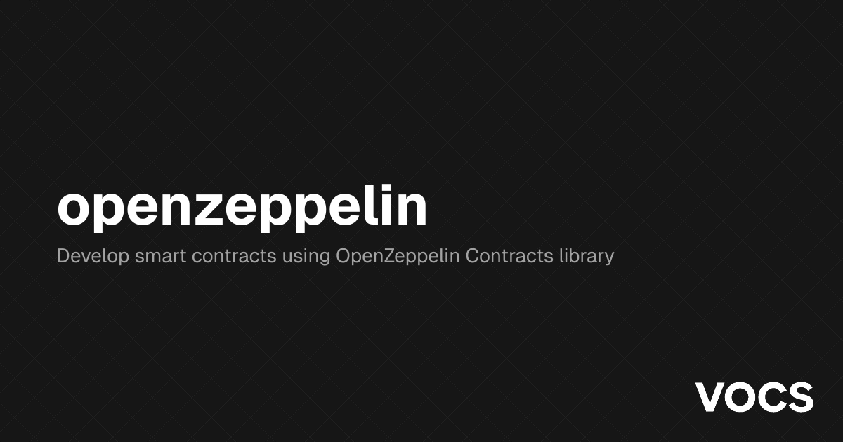 openzeppelin – 🏗 Scaffold-ETH 2 | Docs