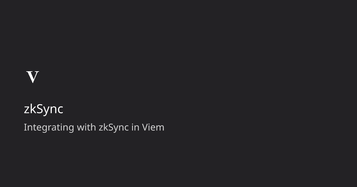 Zksync viem