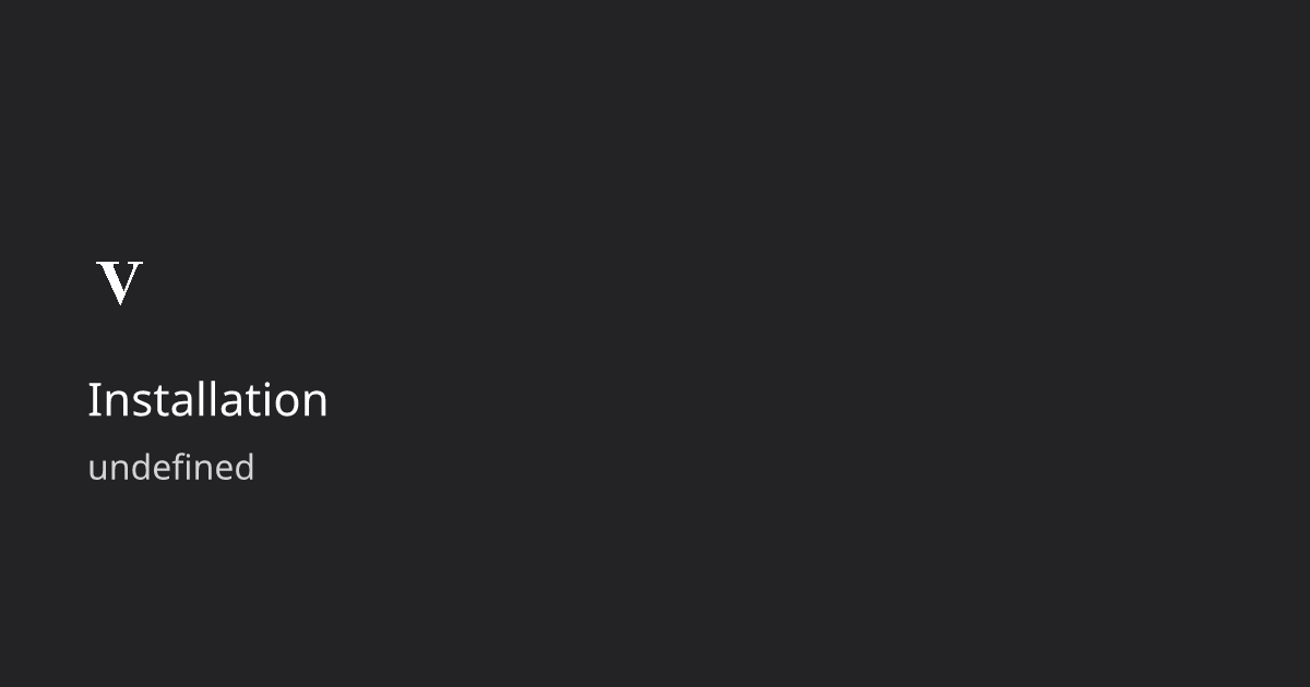 Installation viem