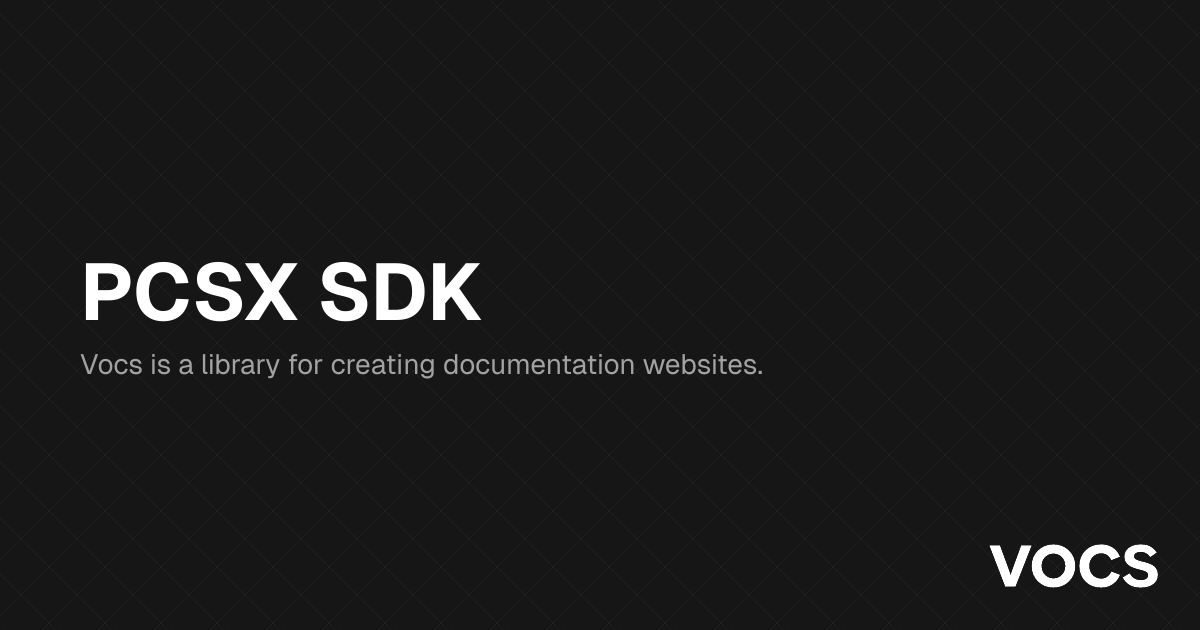 PCSX SDK | PancakeSwap Developer