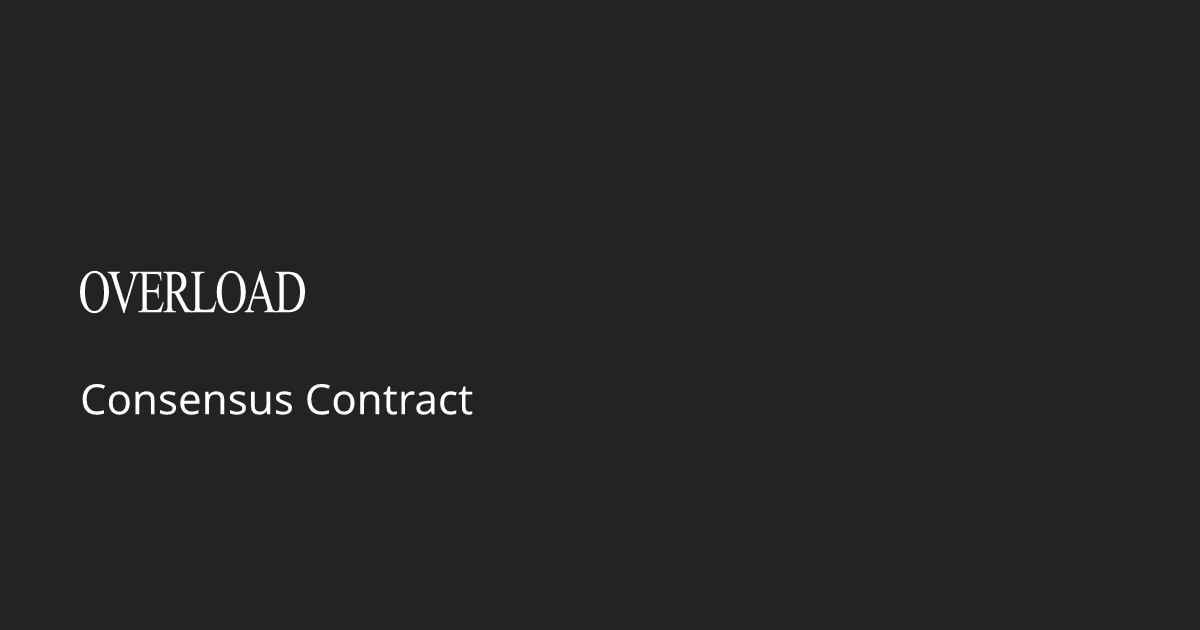 Consensus Contract Overload