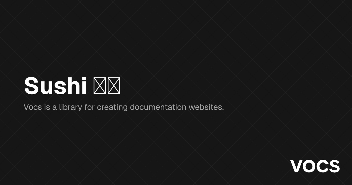 📚 Resources · Sushi