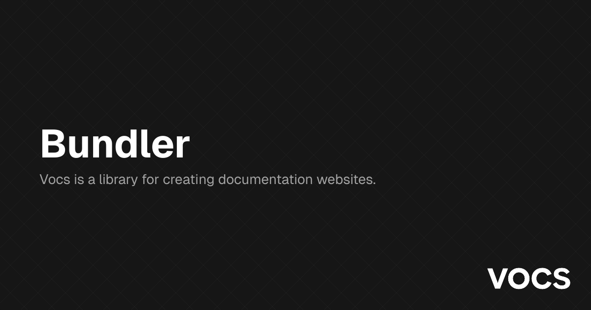 Bundler | Biconomy Docs